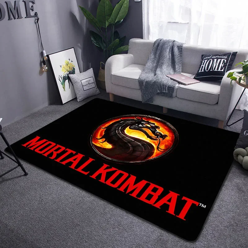 Cartoon Mortal Kombat Carpet for Living Room Home Decoration Bedroom Bedside Floor Mat Game Room Children Play Large Area Rugs 2