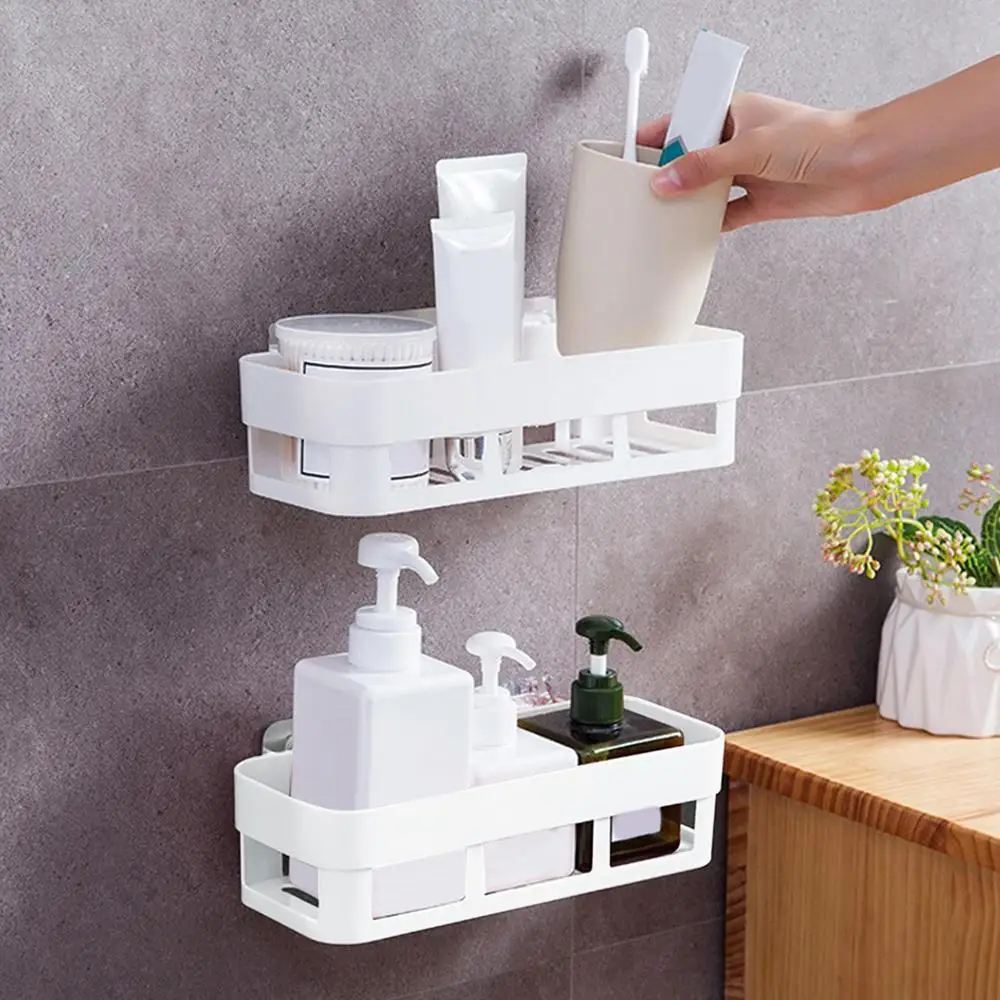 Description Picture 3 of itemWall Mounted Organizer Makeup Table Storage Box Shelf Adhesive Hanger Kitchen Bathroom Storage Rack Drawer Organizer Rack