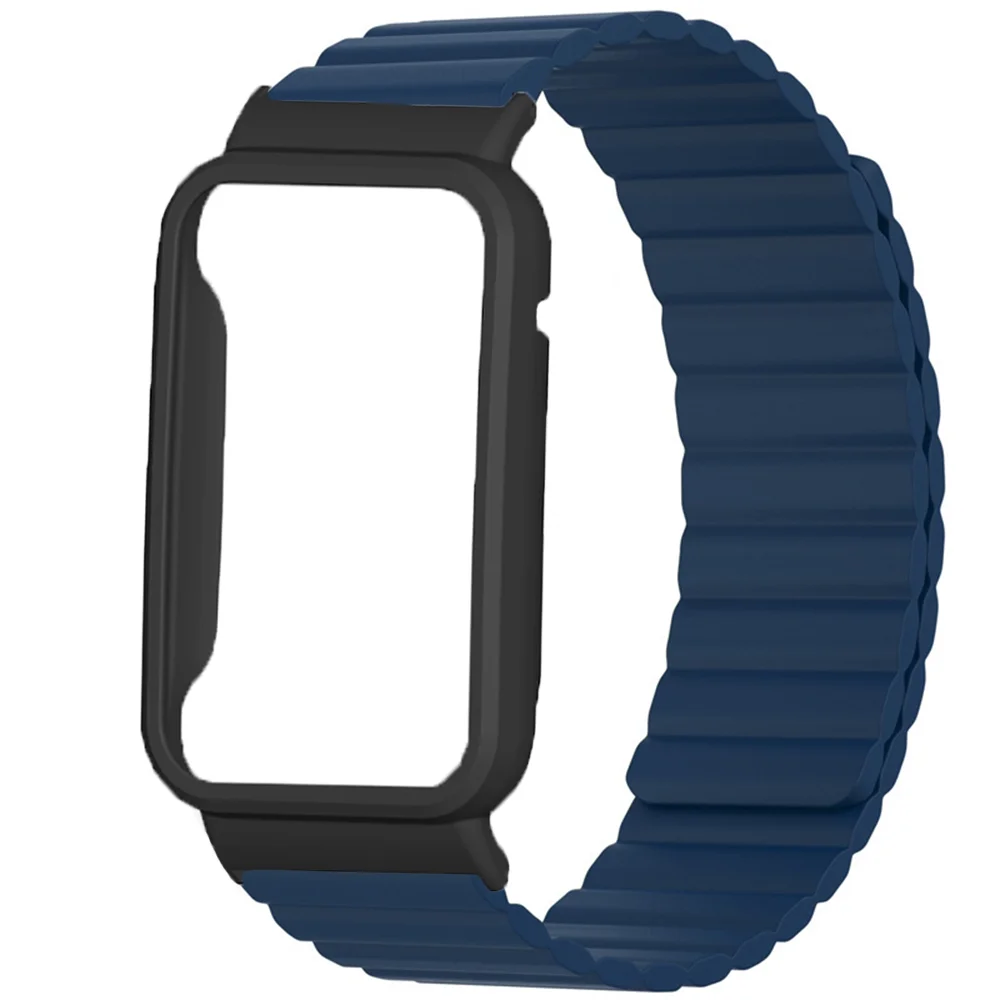 Silicone Link para Xiaomi Relógio Banda 7pro 45 mm Pulseira de Loop Magnético Original Miband Série 7pro Pulseira Relógio Acessórios 26.1 mm - Image 5