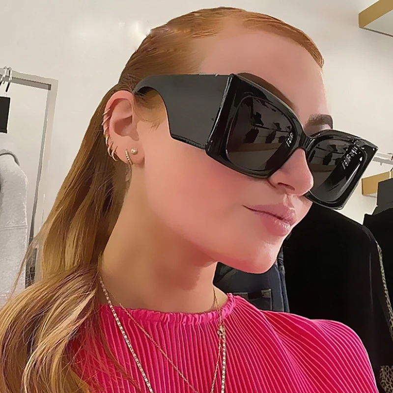 

2023 New Y2K Fashion Simple Oversized Square Sunglasses Women Men Brand Vintage Big Frame Sun Glasses Female Outdoor Shades