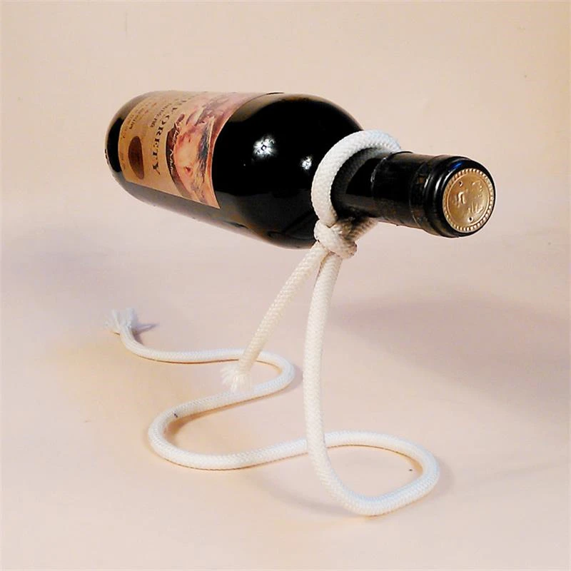 Creative Suspended Rope Wine Rack Serpentine Snake