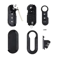 3 ปุ่มกุญแจรถรีโมทคอนโทรลพับเปลี่ยน Key SHELL Case Fit สําหรับ Fiat 500 PANDA Punto Bravo 5