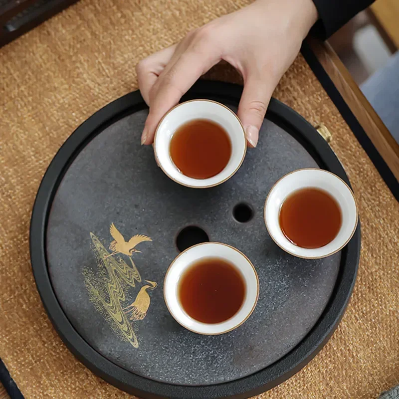 Chinese Vintage Ceramic Teacup Handmade Pottery Tea Bowl Portable Travel Personal Meditation Cup Household Tea Set Master Cups Tea Cup