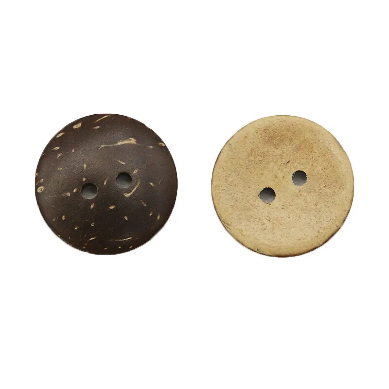 (50Pcs/pack)2cm 2-Hole Coconut Shell Pattern Circular Wooden Button Jeans Bags Use Buttons Garment Sewing Decorative DIY