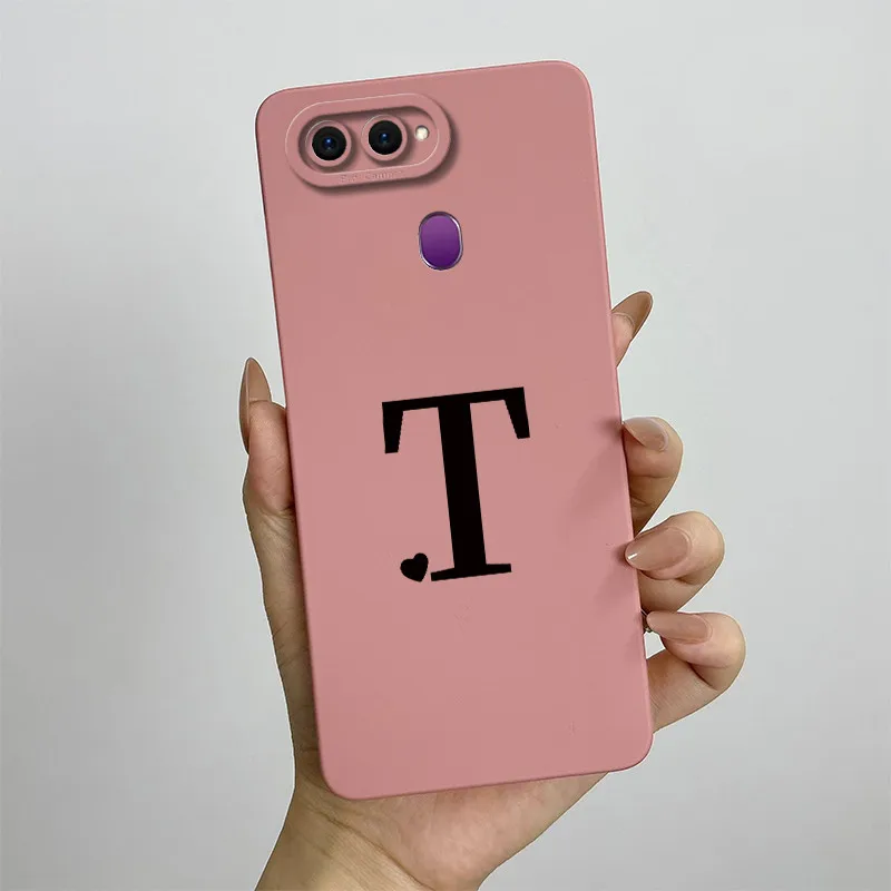 Cute Couple Letters Square Shockproof Back Cover Case
