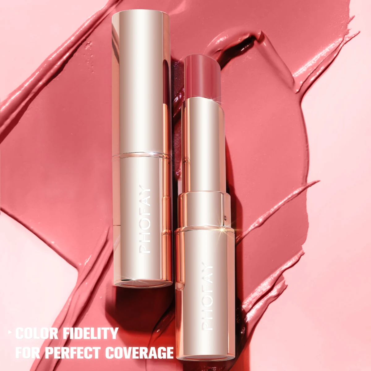 Long Lasting Lipstick Red Brown Waterproof Mirror Finish Gloss_voghion.com