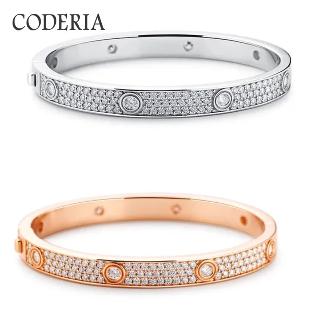 GRA Certified Luxury D Color All Moissanite Bracelet Total 5 Carat 925 Sterling Silver Diamond Bangle Women Wedding Gift Jewelry 3