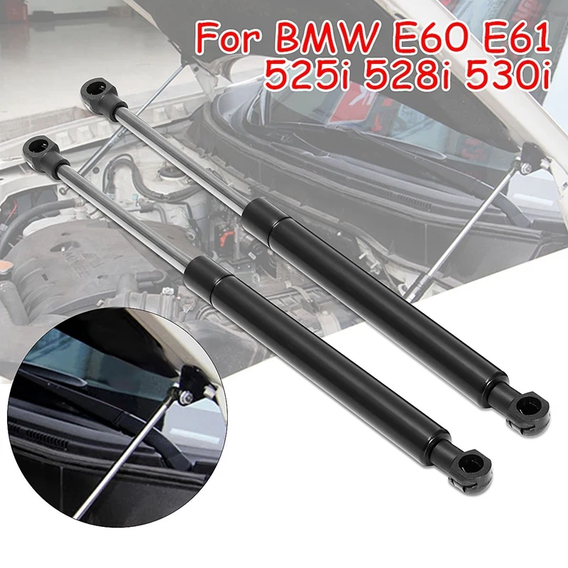자동차 전면 보넷 후드 가스 리프트 지지대 충격 스트럿 블랙, BMW E60 E61 525I 528I 530I 502488586 X2 51237008745 26057, 2 개