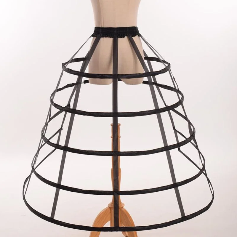 Hollow Ruffled Bird Cage Fishbone Skirt Support Girls Cosplay Petticoat