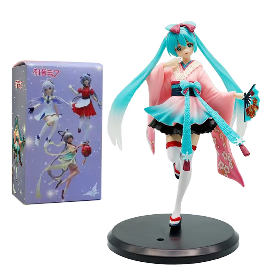 Genuine Vocaloid Hatsune Miku Kimono Collection Figure - 20cm Gift Edition