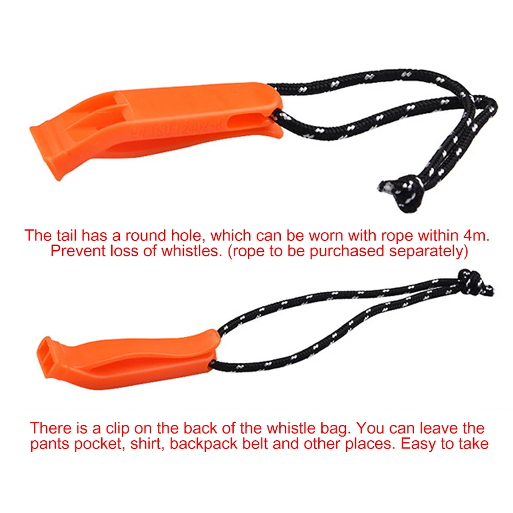 1-100PCS Outdoor Survival Whistle Camping Hiking Rescue Emergency Whistle Diving Football Basketball Match Whistle 4