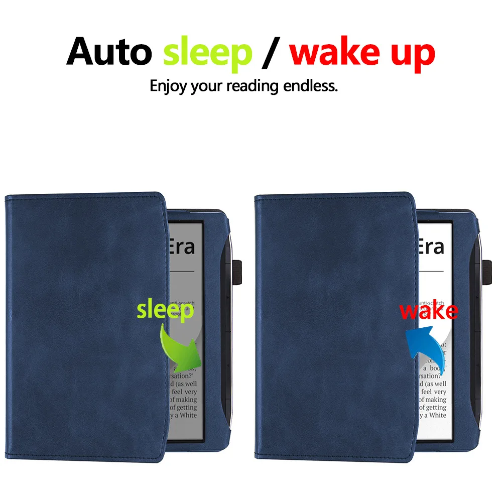 Premium 7 E-Reader Case with Hand Strap and Auto Sleep/Wake Feature