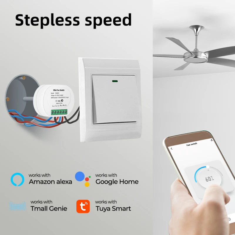 tuya wifi controlador interruptor de velocidade ventilador 03