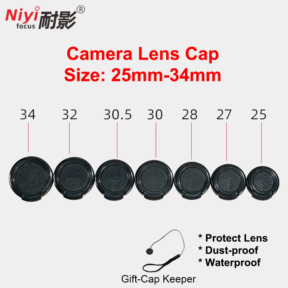 

Camera Lens Cap 25mm 27mm 28mm 30mm 30.5mm 32mm 34mm Rear Lens Cap for Olympus Panasonic Canon Sony Nikon Pentax With Cap Keeper
