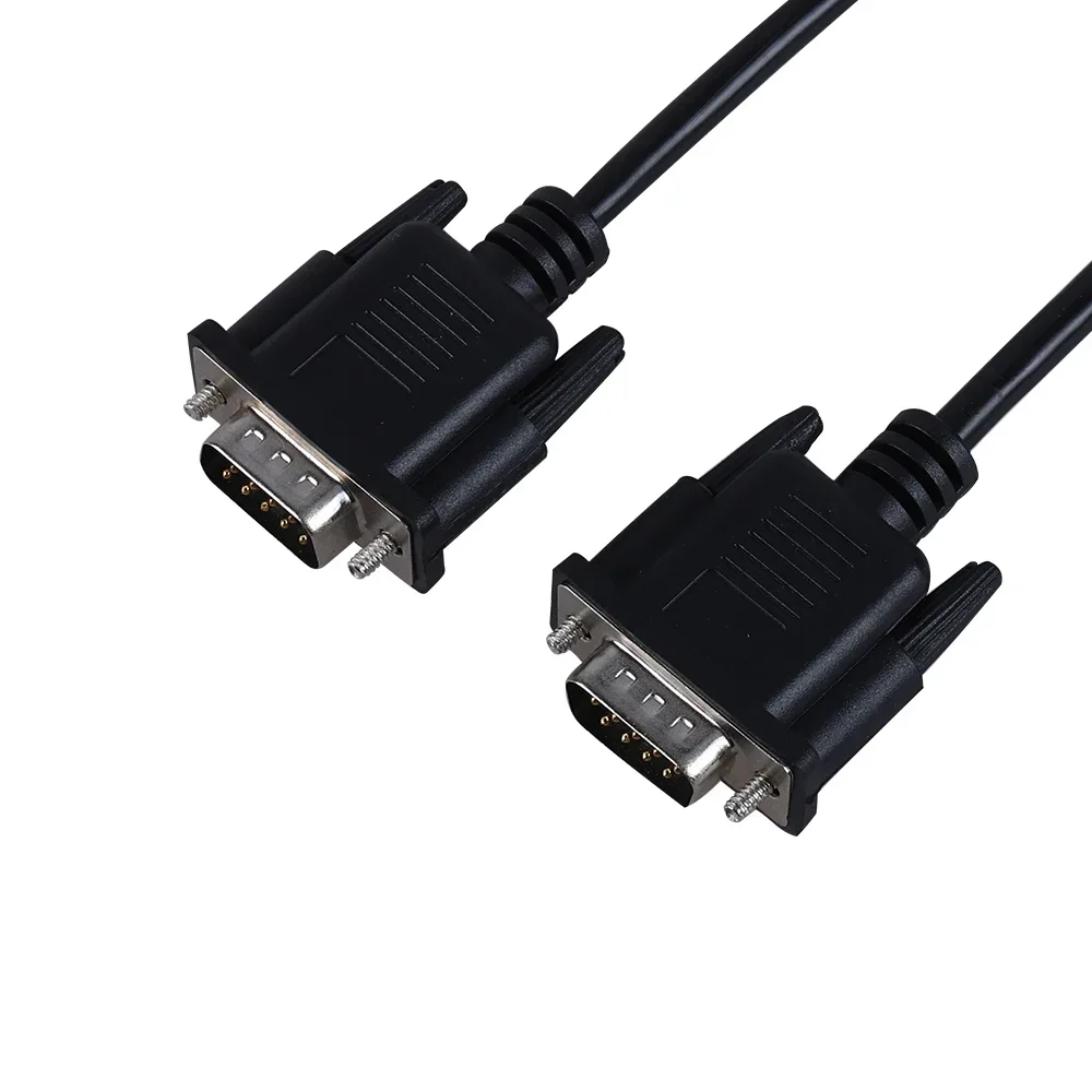 연장 와이어 DB9 핀 직렬 케이블, RS232 COM 와이어 DB9 암-암 변환, 수-암 직접 연결 PLC