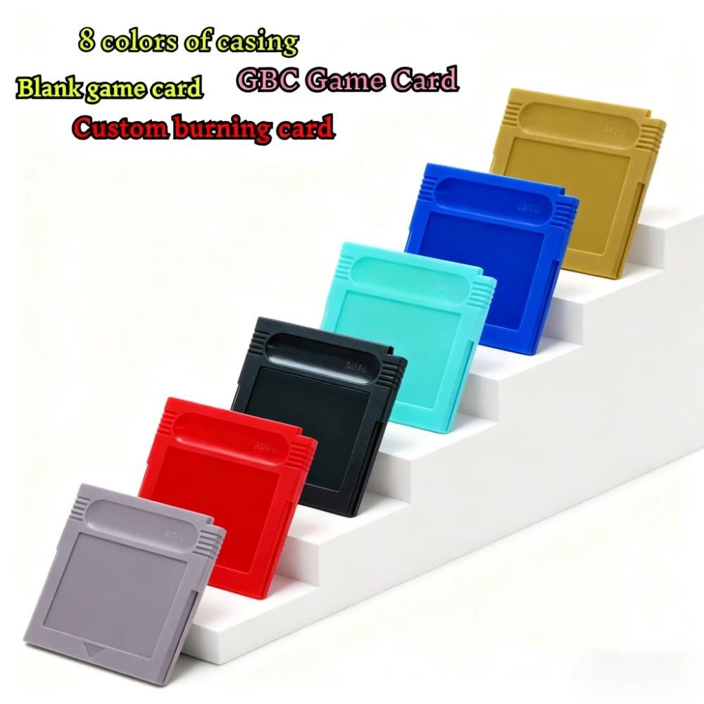 Game Boy Colore Gioco di carte Vuote Nessun contenuto Carta da gioco Gioco di masterizzazione personalizzato Contenuto Nessun manuale Nessuna batteria Carta GBC con guscio multicolore - immagine 3