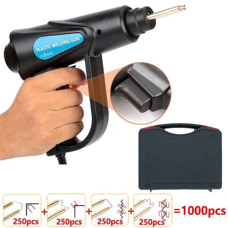 1000PcsHotStaplersPlasticWeldingMachineHeatGunForCarBumper