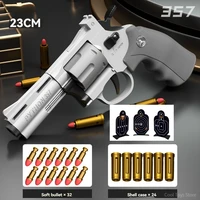 ZP5 357 Revolver Mechanical Automatic Launcher Continuous Firing Pistol Soft Dart Bullet Toy Gun CS Outdoor Weapon for Kid Adult 1