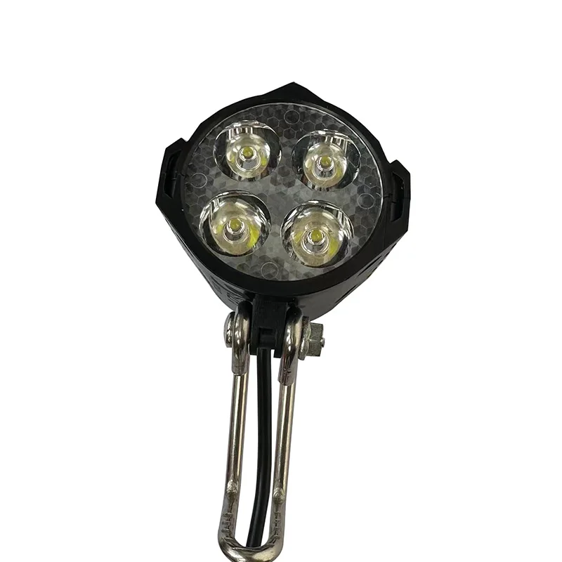 Electric Bicycle Light LED Bike Lantern Headlight 36V 48V 3-hole Female Waterproof Connector