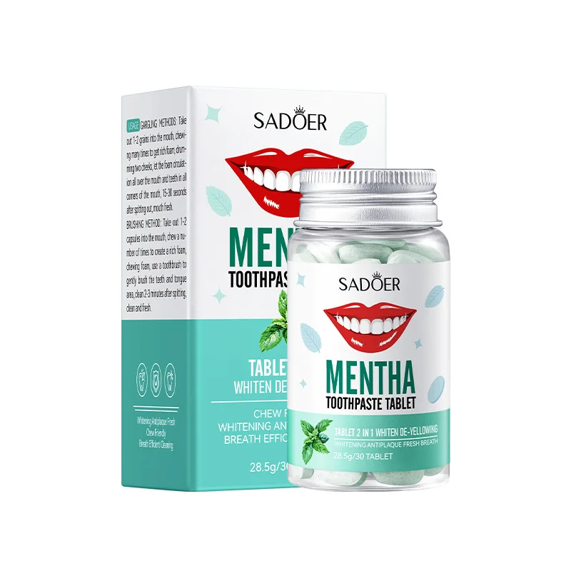 Mint Flavor Whitening Toothpaste Cleaning Teeth Repair Cavities Caries Removal Plaque Yellow Stain Oral Fresh Breath Gum Care