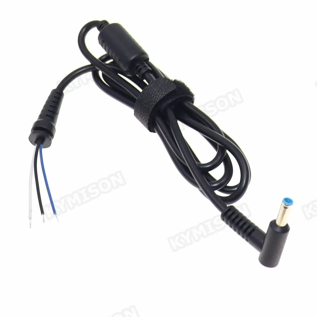 4.5x3.0 DC Power Charger Plug Cable Right Angle Connector with pin for Hp Envy Laptop Adapter DC connector 4.5*3.0mm Cable Cord