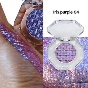Chameleon Duochrome Wet Eyeshadow Palette Single Pressed Metallic Multi-Chrome Shift Effect Pearlescent Glitter Finish 1