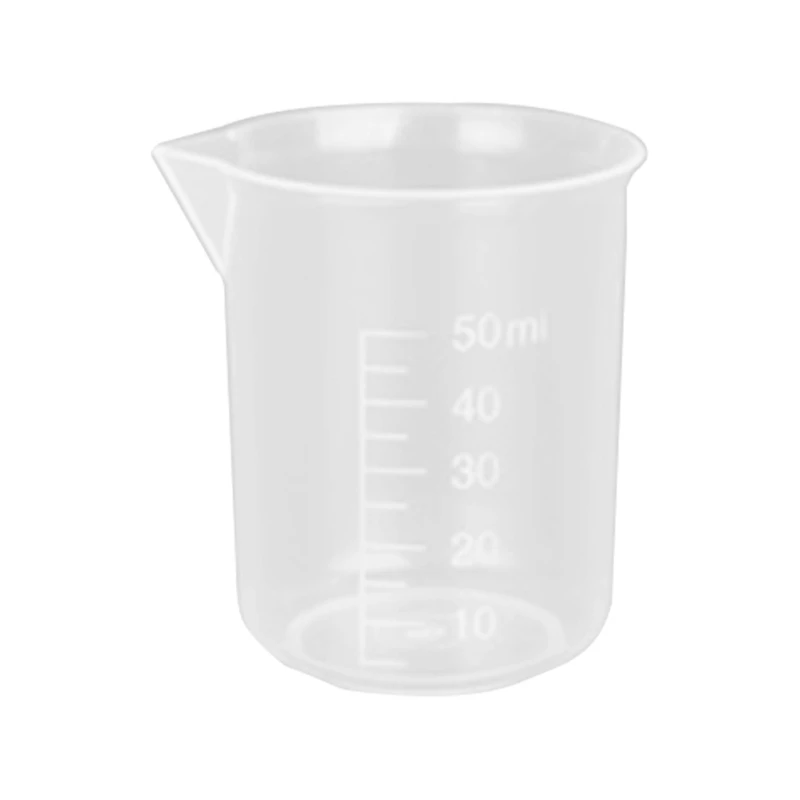 

10Pieces Plastic Measuring Cup Food-Grade Reusable Measuring Cup Resin Epoxy Pouring Cups for Liquids Measure/ Mix Paint