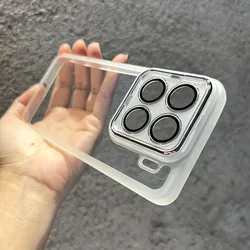 Luxury Silicone Transparent Phone Case - Shockproof Lens Protection & Soft Cover for Xiaomi 14T (WHITE)