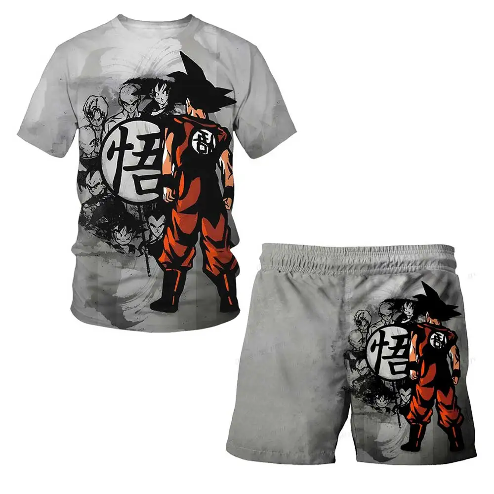 Set Dragon Ball Z Per Ragazzi – Maglia Baseball E T-Shirt Maniche Corte, 2 Pezzi, Goku, Licenza Ufficiale