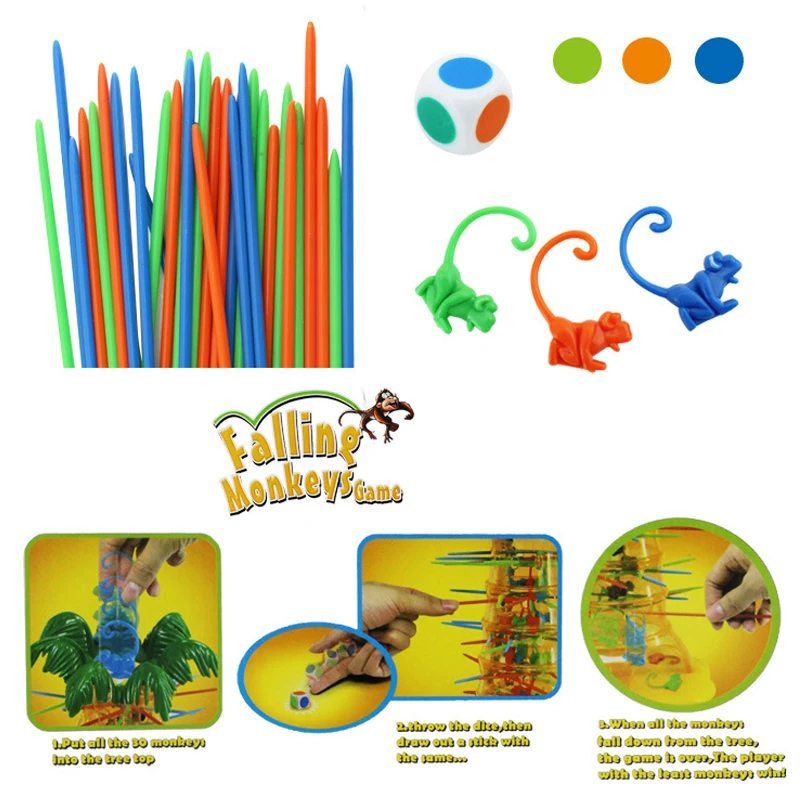 Kid Mini Funny Monkey Climbing Tree Games Toy Flipping Board Parent Child Interactive Party Desktop Strategy Social Game Toys board game board game toy