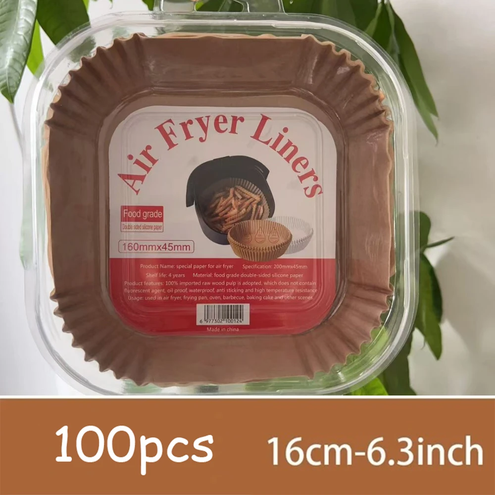 Disposable Non-Stick Oil-Proof Baking Paper Trays for Air Fryers and Ovens (50/100 PCS)