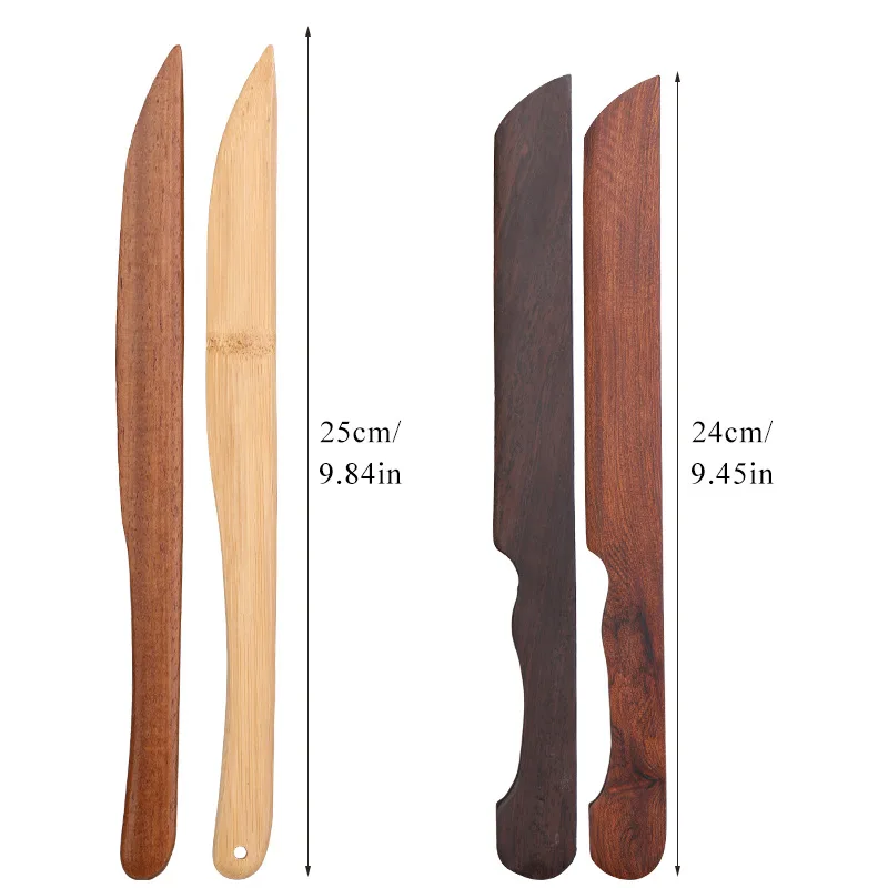 Vintage Rice Paper Cutter Paper Knife Wooden Envelope Opener Handmade Letter Opener Cutting Bamboo Knife Tool 1Pcs