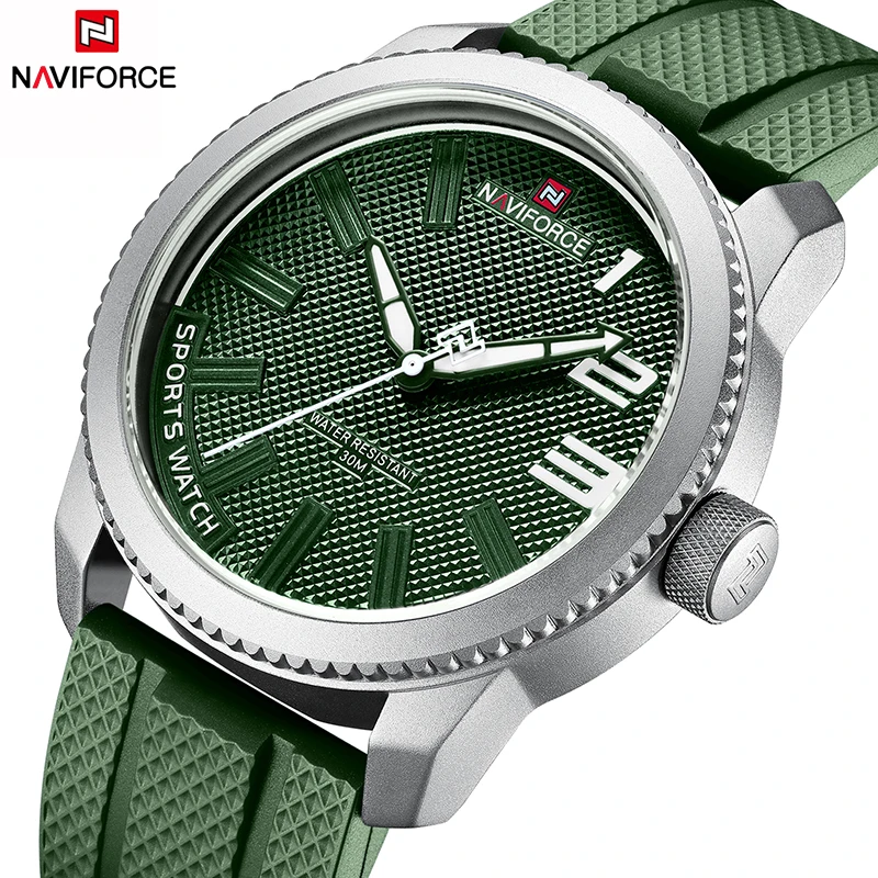 

NAVIFORCE Luxury Brand Men Quartz Wrist Watches Military Sports Silicone Waterproof Men Watch Fashion Clock Relogio Masculino