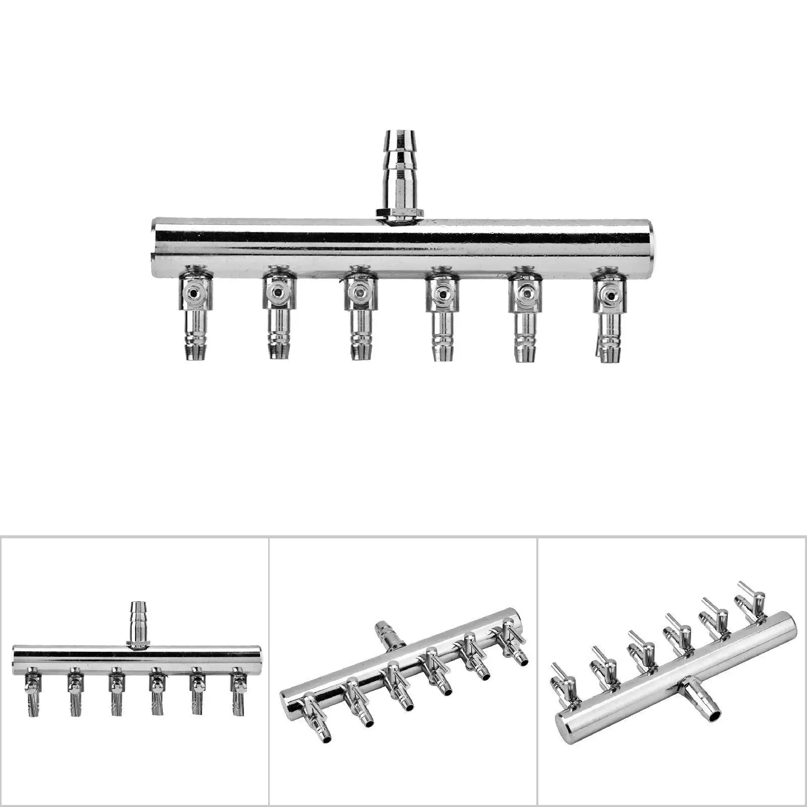 Stainless Steel Aquarium Air Splitter 8mm to 4mm Control Valve for Fish Tank-Durable & Efficient Air Distribution