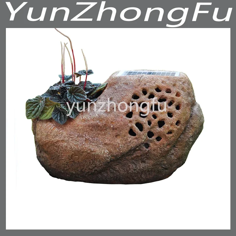 

Solar Wireless Bluetooth Speaker Simulation Stone Headband Flower Pot Outdoor Waterproof Lawn Speaker Garden Audio