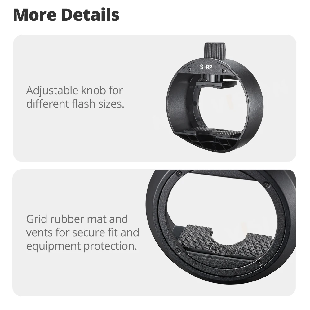 Godox Round Head Accessories Adapter Godox S-R2 Suit for V860II AD200PROII TT685 TT600 Series Canon Nikon Flash Install AK-R1