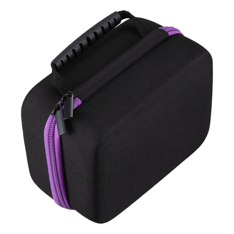 ABWR-6Colors Essential Oil Case 30 Bottles 10Ml Perfume Oil Essential Box Travel Portable Carrying Holder Nail Polish Storag