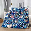 Cartoon Rockman Megaman Game Soft Plush Blanket,Flannel Blanket Throw Blanket for Living Room Bedroom Bed Sofa Picnic Cover Kids 4