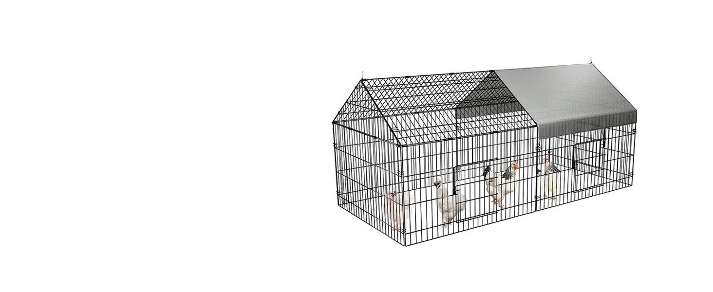 chicken coop metal run