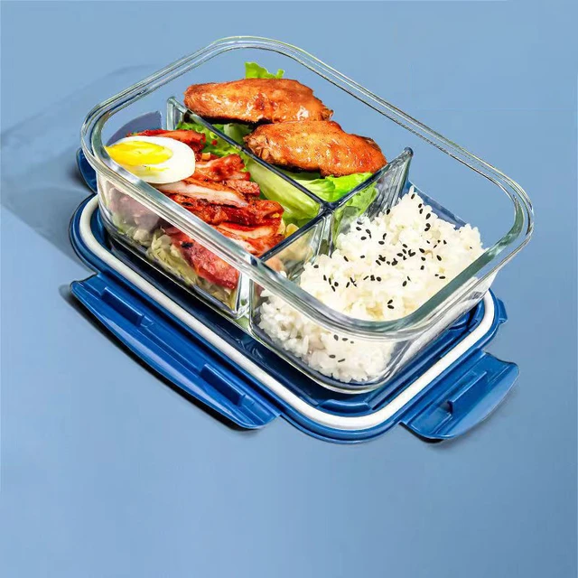 Contenedores de almuerzo Microondas portátil  Compartimiento de alimentos  Contenedor-Compartimiento de almuerzo-Aliexpress