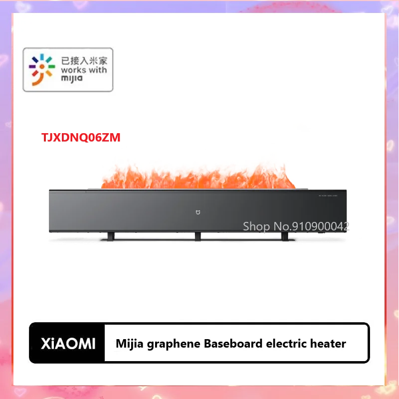 Xiaomi Mijia Graphene Baseboard Electric Heater Simulation Flame Version  Humidification Heating Tjxdnq06zm Work With Mijia App - Smart Remote  Control - AliExpress