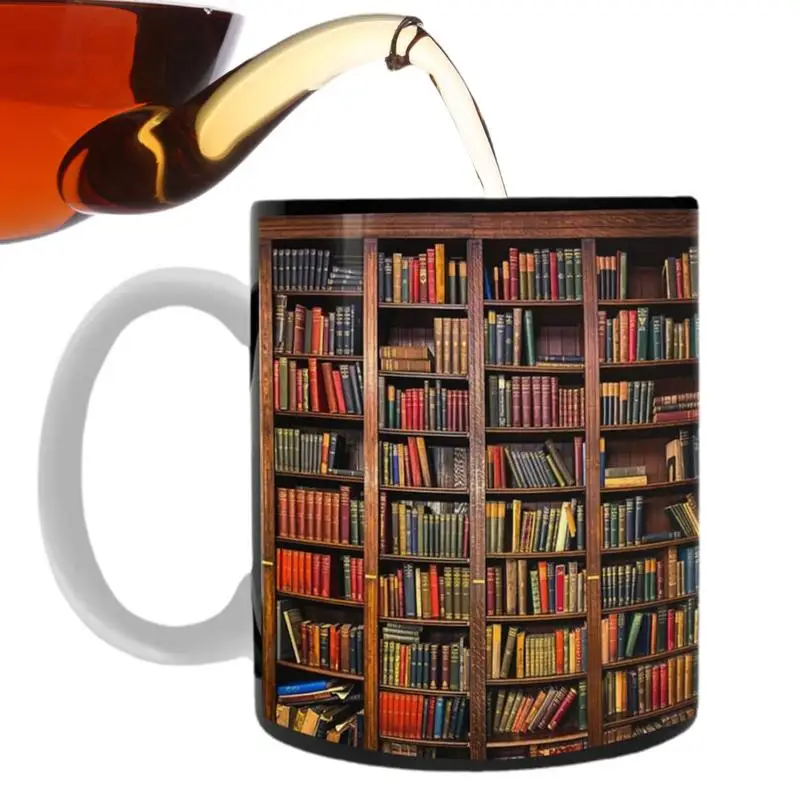 

Библиотека, книжная полка, кружка, стандартная чашка, керамические кофейные кружки, многофункциональные кружки, Книжная Клубная чашка, 350 мл, креативный дизайн пространства