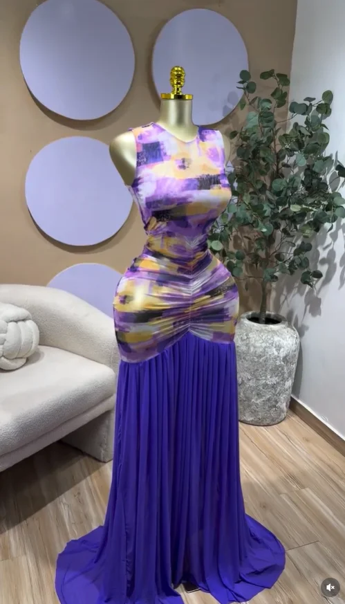 CM.YAYA Women Printed Ruched Stacked Sleeveless Long Maxi Dress 2026 Summer Evening Party Beach Vacation Sexy Dresses Vestido