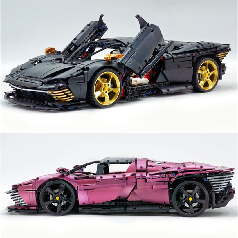 New Daytona Sp3 Racing Super Car Compatibile Con 42143 Moc Technology Building Blocks Mattoni Accessori Giocattoli