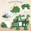 Kids Bookshelf, 2-Tier Bookshelf for Kids, Baby Bookshelf and Toy Storage, Wooden Kids Bookcase, Toddler Book Shelf Organizer 4