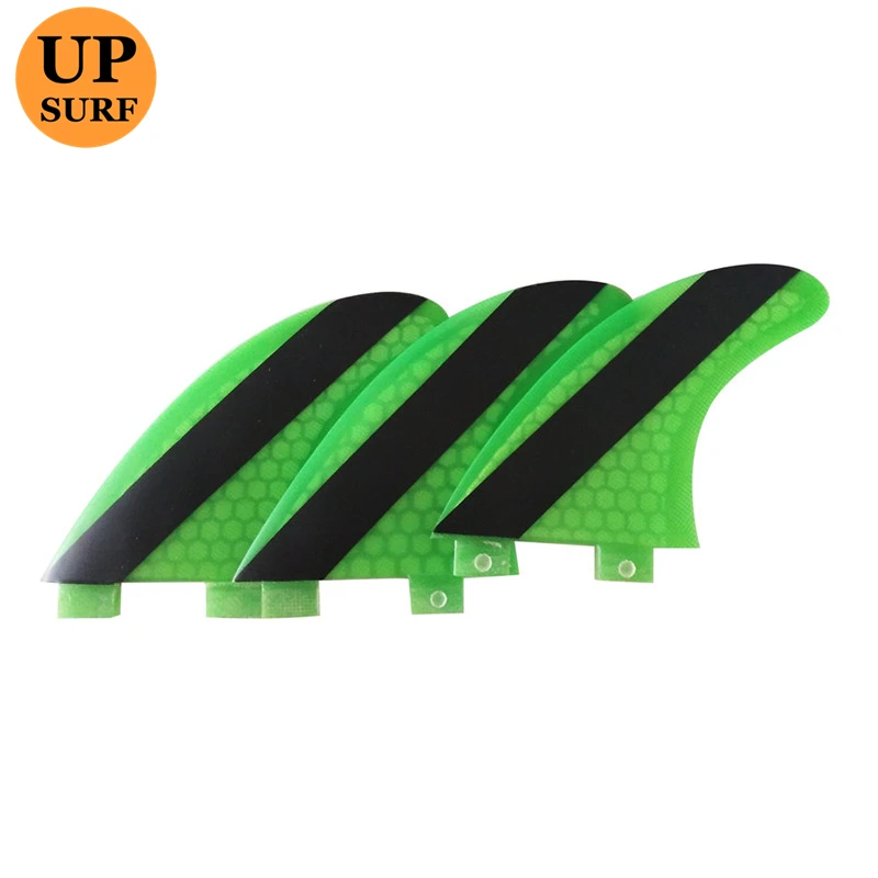 Upsurf Fcs Fins G5 Surf Per Sup Board Accessori Linea Honeycomb Double Tabs Fin 3 Pz/Set M Size Tabla De Surf Pinne Da Nuoto