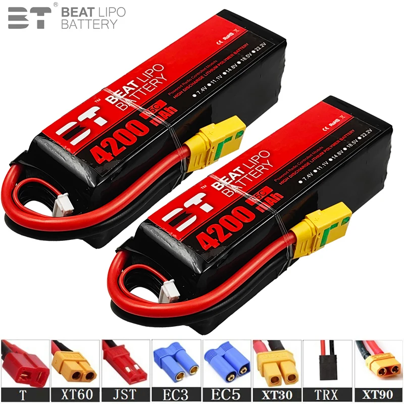 

NEW 22.2V 4200mAh 35C LiPo Battery For RC Quadcopter Helicopter FPV Racing Drone Spare Parts 6s Rechargeable Battery