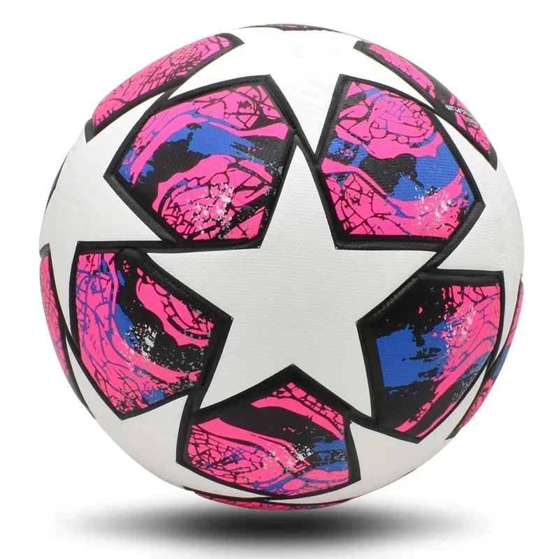 

Бесшовный футбольный мяч, размер 5, Стандартный Футбольный Мяч из полиуретана для командных матчей, тренировочные мячи для Лиги, уличный спортивный мяч высокого качества