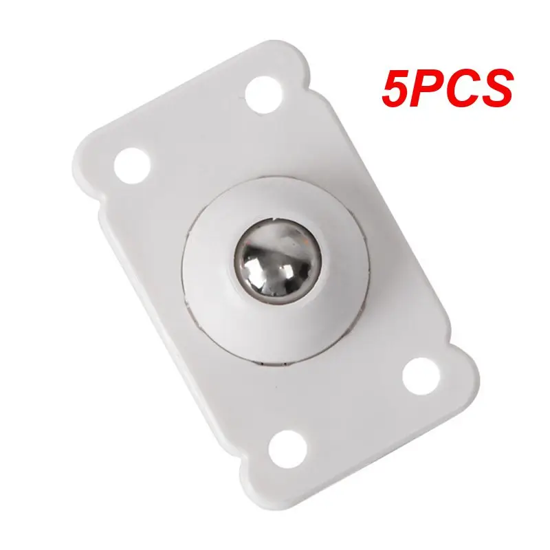 

5PCS Drop-ShippingAdhesive Swivel Casters Furniture Wheel For Storage Box Trash Can Universal Pulleys Sticky Wheels No Drilling