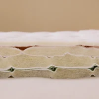 Cotton Quilted Fitted Mattress Cover Solid Color Soy Fibre Fitted Sheet Soft Bed Cover Mattress Topper Protector No Pillowcase 5